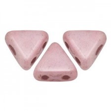 Les perles par Puca® Kheops beads Opaque light rose ceramic look 03000/14494
